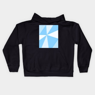 Blue Geometric Pattern Kids Hoodie